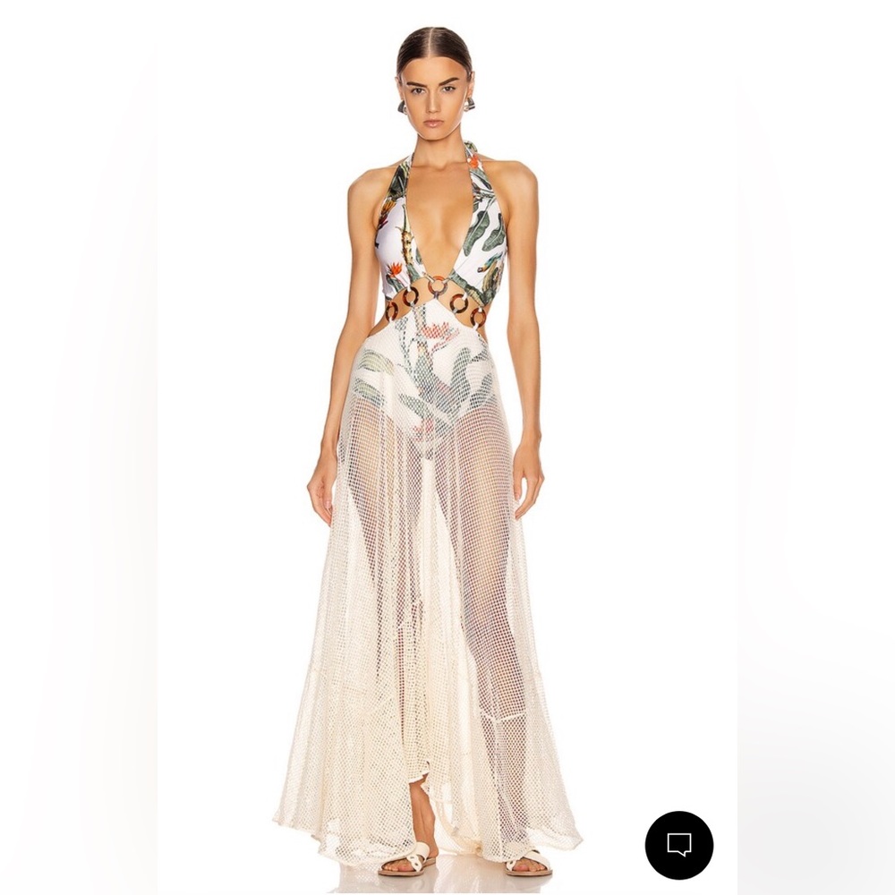 PATBO Tropical Print Dress